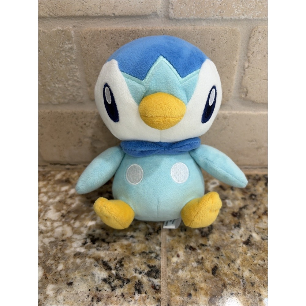 Sanei Pokemon All Star Collection Blue Piplup‎ Penguin Plush Stuffed Animal Toy